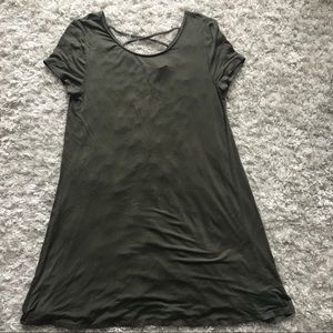 Olive T-Shirt Dress